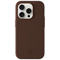 Incipio Cru Leather Fitted Hard Shell Case with MagSafe for iPhone 15 Pro - Brown - Only at Best Buy