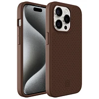 Incipio Cru Leather Fitted Hard Shell Case with MagSafe for iPhone 15 Pro - Brown - Only at Best Buy