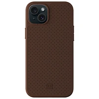 Incipio Cru Leather Fitted Hard Shell Case with MagSafe for iPhone 15 Plus - Brown - Only at Best Buy