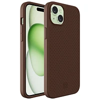 Incipio Cru Leather Fitted Hard Shell Case with MagSafe for iPhone 15 Plus - Brown - Only at Best Buy