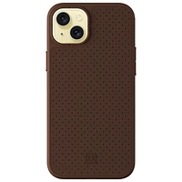 Incipio Cru Leather Fitted Hard Shell Case with MagSafe for iPhone 15 Plus - Brown - Only at Best Buy