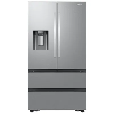 Samsung 36" 24.5 Cu. Ft. French Door SpaceMax Counter Depth Refrigerator w/ Water & Ice Dispenser (RF26CG7400SRAA) - Stainless