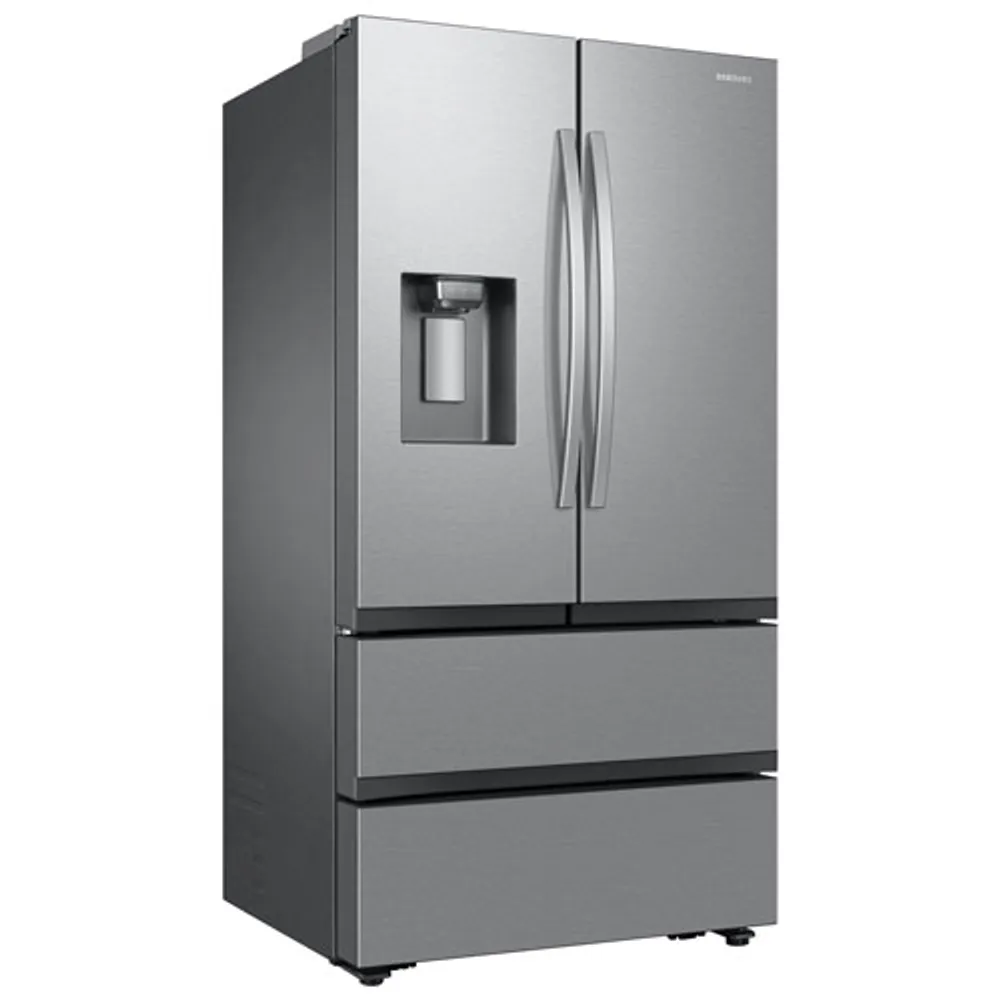 Samsung 36" 24.5 Cu. Ft. French Door SpaceMax Counter Depth Refrigerator w/ Water & Ice Dispenser (RF26CG7400SRAA) - Stainless