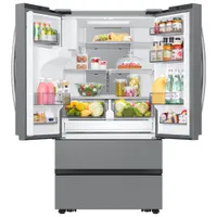 Samsung 36" 24.5 Cu. Ft. French Door SpaceMax Counter Depth Refrigerator w/ Water & Ice Dispenser (RF26CG7400SRAA) - Stainless