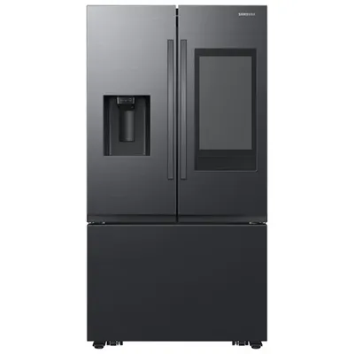 Samsung 36" 30 Cu. Ft. French Door Refrigerator w/ Water & Ice Dispenser (RF32CG5900MTAC) - Black Stainless