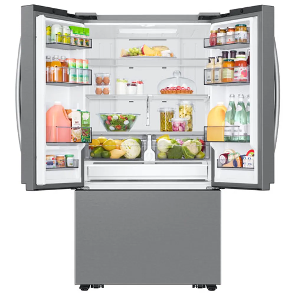 Samsung 36" 26.5 Cu. Ft. French Door SpaceMax Counter Depth Refrigerator w/ Ice Dispenser (RF27CG5100SRAA) - Stainless