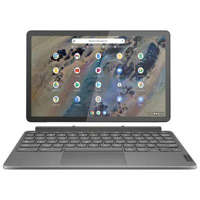 Lenovo IdeaPad Duet 3 128GB Chrome OS Tablet w/ Keyboard (SnapDragon 7c 8-Core) - Storm Grey - Only at Best Buy