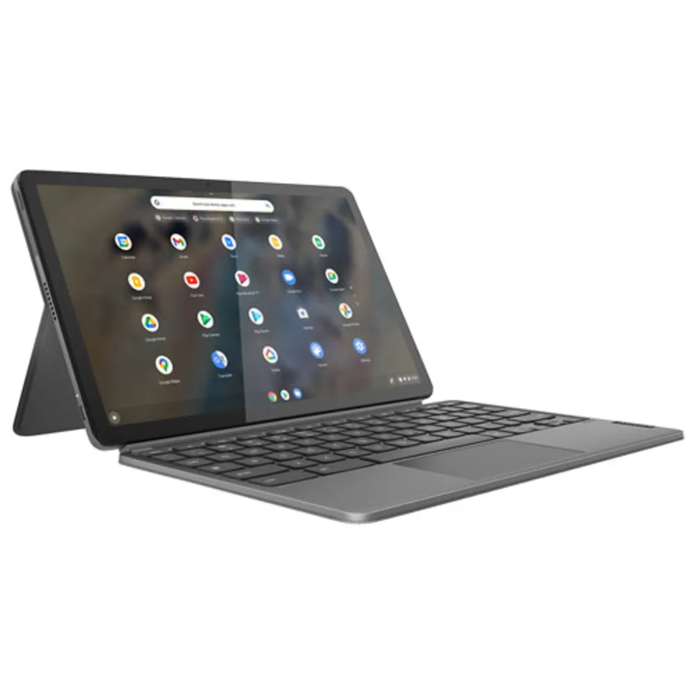 Lenovo IdeaPad Duet 3 128GB Chrome OS Tablet w/ Keyboard (SnapDragon 7c 8-Core) - Storm Grey - Only at Best Buy