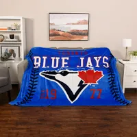 Nemcor Fleece Plush Polyester Blanket - Toronto Blue Jays