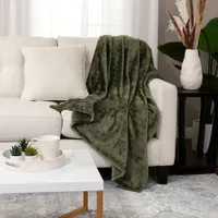 Nemcor Cozy Textured Polyester Throw Blanket