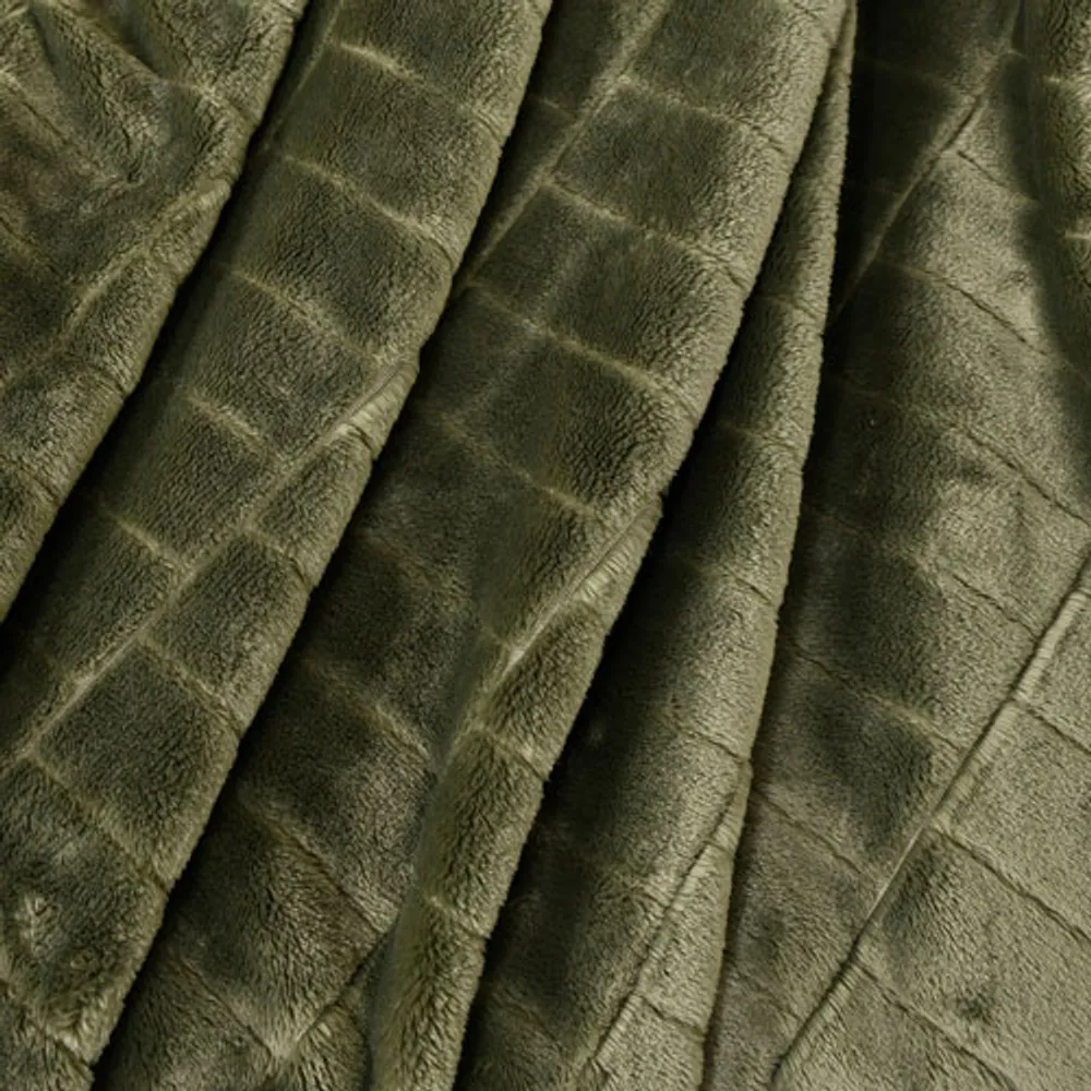 Nemcor Cozy Textured Polyester Blanket - Queen