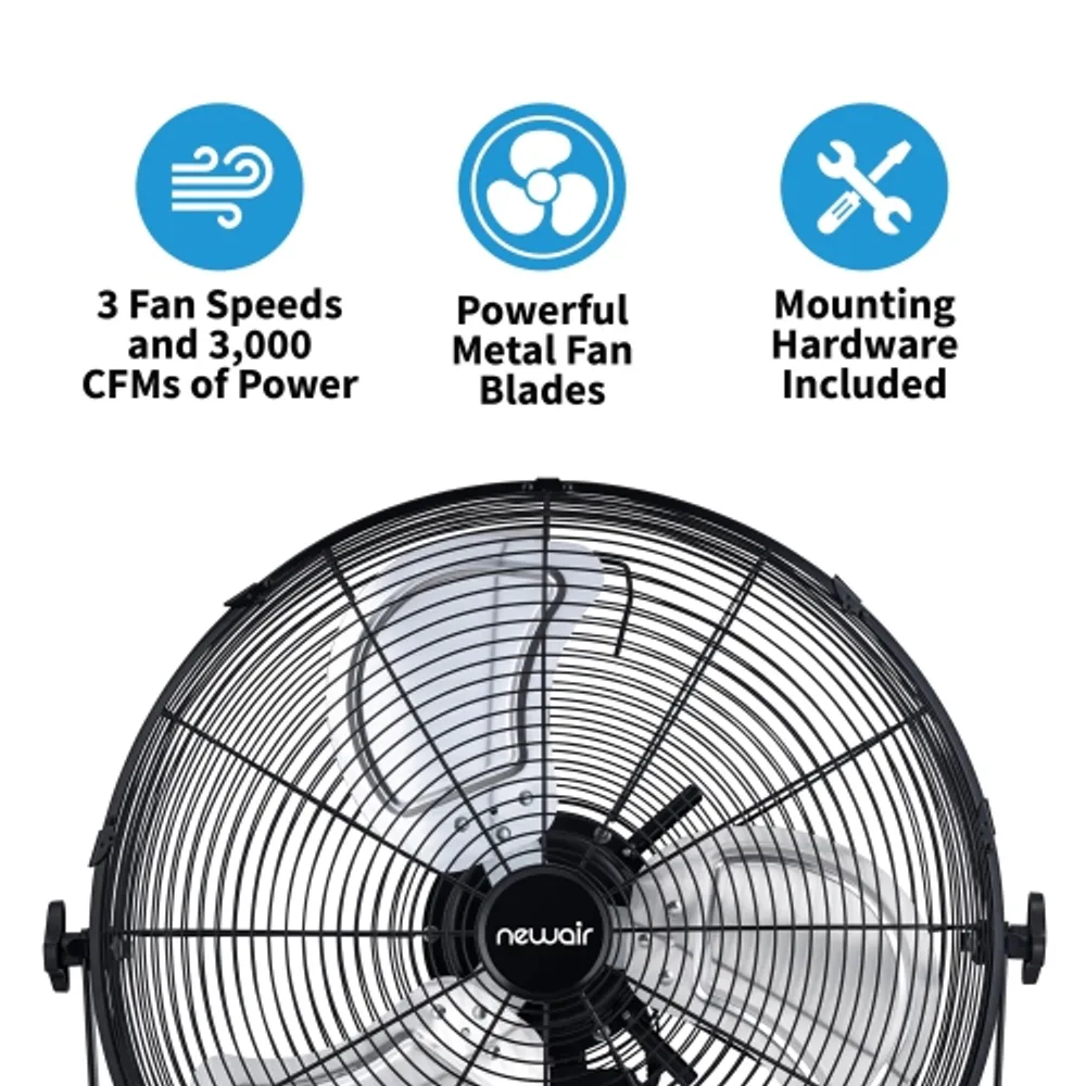 NewAir WindPro18F Floor Fan  18 High Velocity Portable Floor Fan – Newair