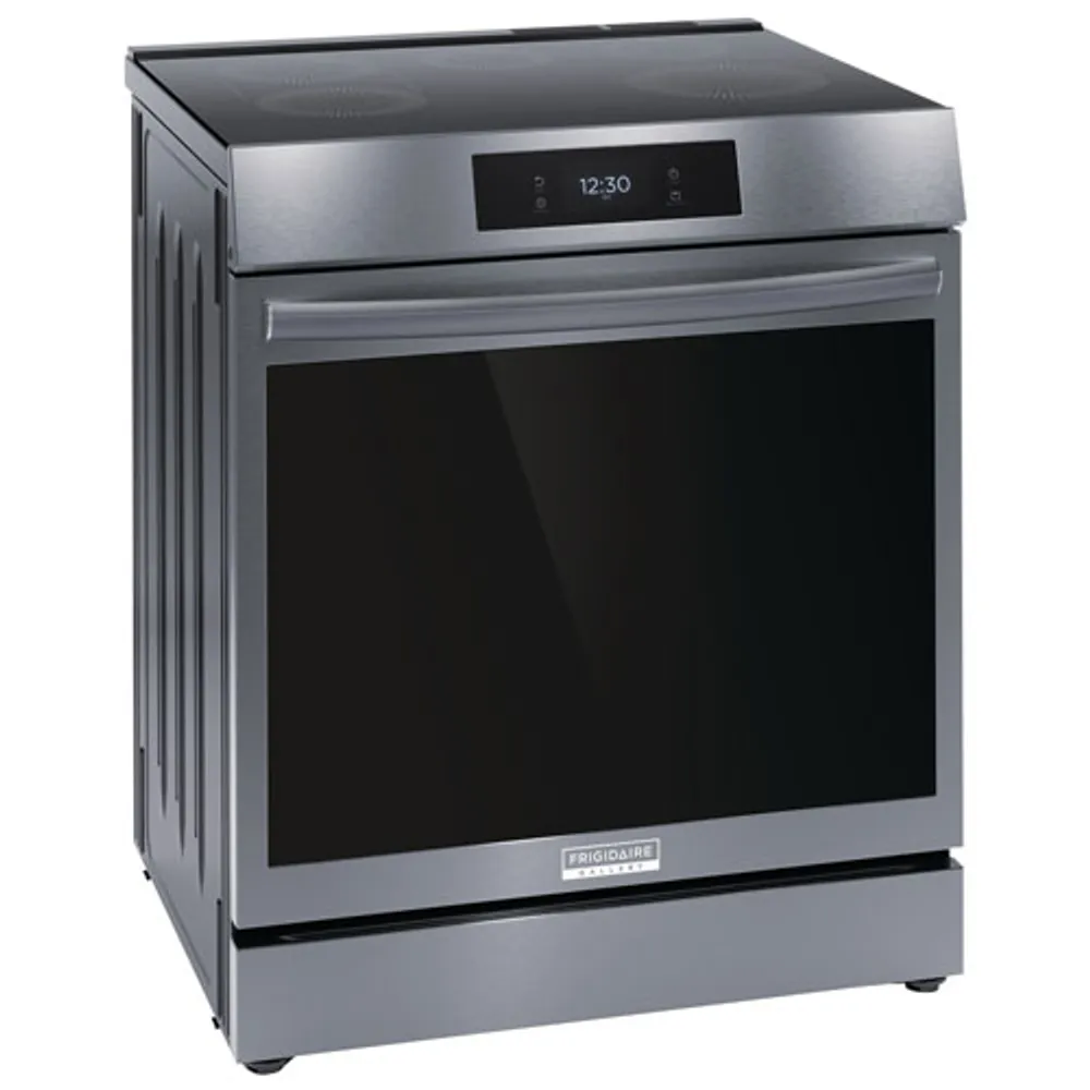 Frigidaire Gallery 30" 6.2 Cu. Ft. True Convection Induction Air Fry Range (GCFI306CBD) - Black Stainless Steel