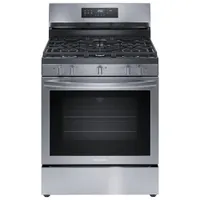 Cuisinière au gaz autonome avec ventilateur, convection et friture air de 5,1 pi³ et de 30 po Gallery de Frigidaire (FCRG3083AS) - Inox