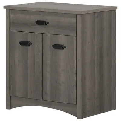 Gascony 30.25" 2 - Shelf Laminated Particleboard Printer Cabinet - Gray Maple