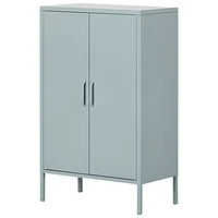 Crea 41.5" 3 - Shelf Metal Accent Cabinet - Blue