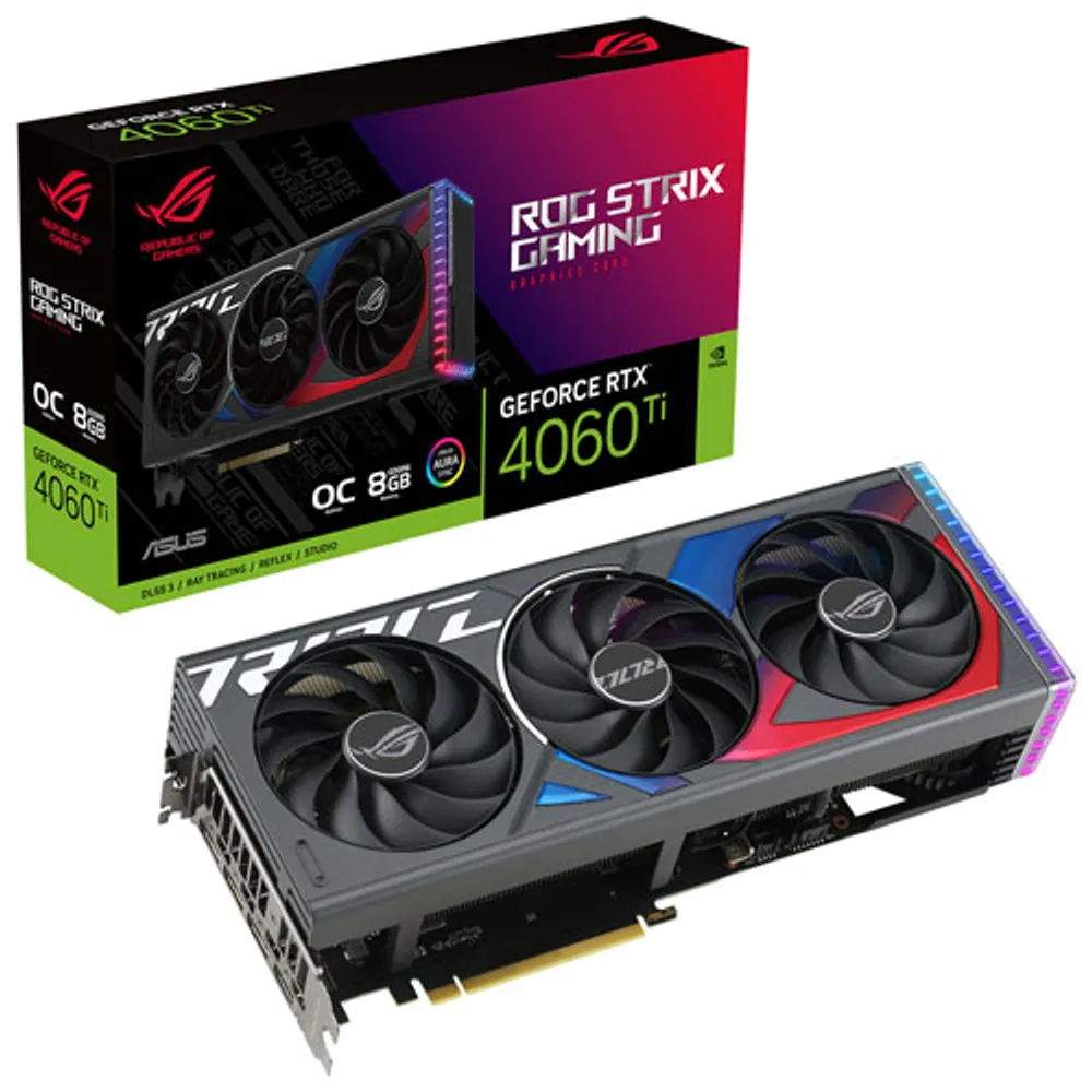 ASUS ROG Strix NVIDIA GeForce RTX 4060 Gaming 8GB GDDR6X Video Card