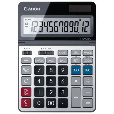 Canon 12-Digit Desktop Calculator (TS-1200TSC)
