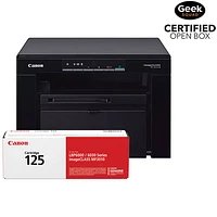 Open Box - Canon imageClass MF3010 Monochrome All-In-One Laser Printer With Extra Toner Cartridge