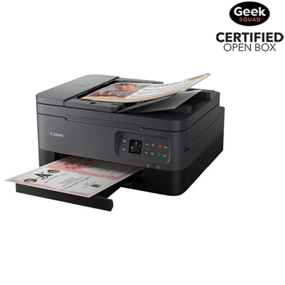 Open Box - Canon PIXMA TR7020a Wireless All-In-One Inkjet Printer - Black