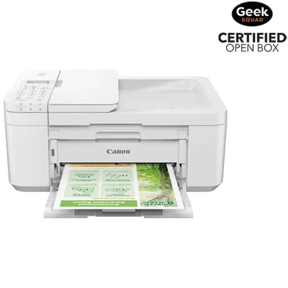 Open Box - Canon PIXMA TR4720 Wireless All-In-One Inkjet Printer - White