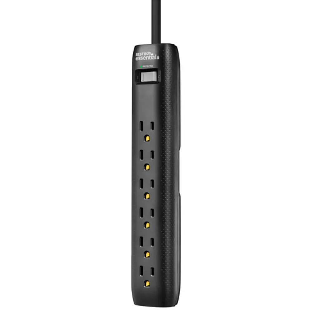 Best Buy Essentials 1080J 6-Outlet Surge Protector (BE-H206-C) - Only at Best Buy