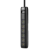 Best Buy Essentials 1080J 6-Outlet Surge Protector (BE-H206-C) - Only at Best Buy