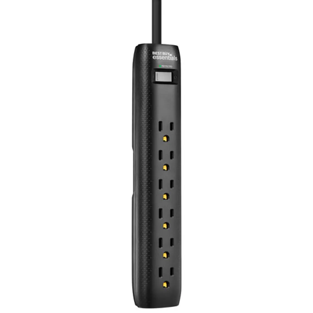 Best Buy Essentials 1080J 6-Outlet Surge Protector (BE-H206-C) - Only at Best Buy