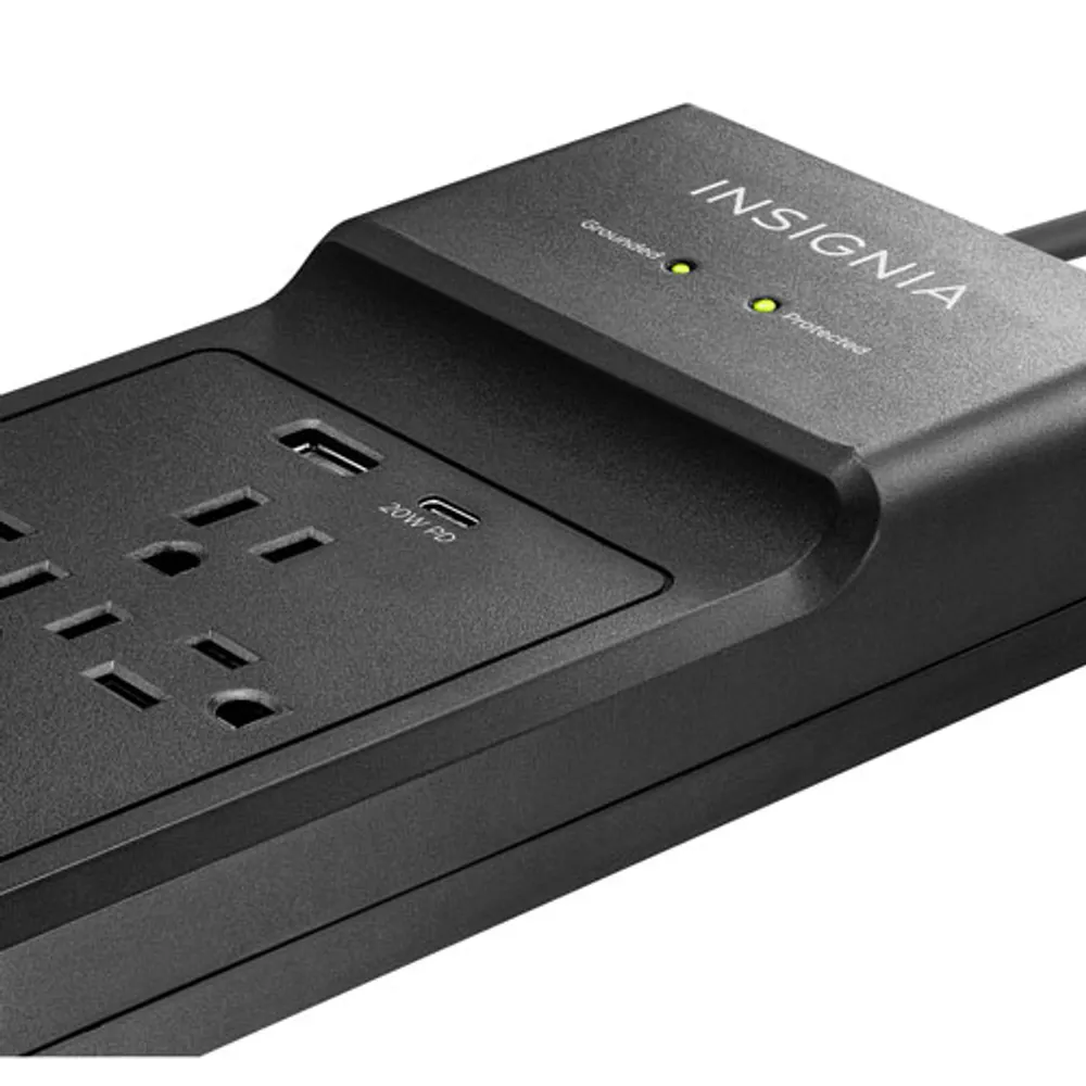 Insignia 12-Outlet Surge Protector with USB-A/USB-C Ports - Only at Best Buy