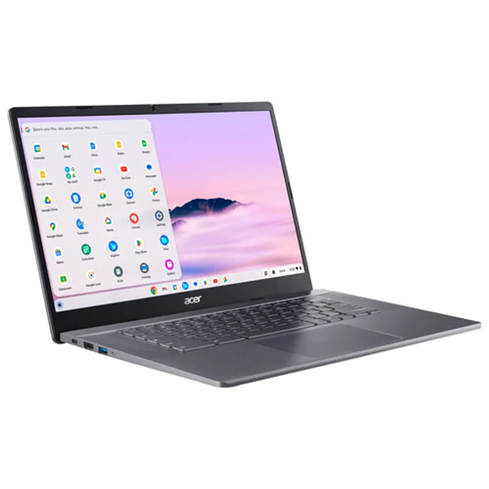 Acer Chromebook Plus 515 15.6" Laptop - Silver (Intel Core Ci3-1215U/256GB SSD/8GB RAM/Chrome OS)