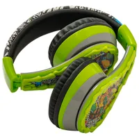 KIDdesigns Turtles Over-Ear Bluetooth Kids Headphones - Green