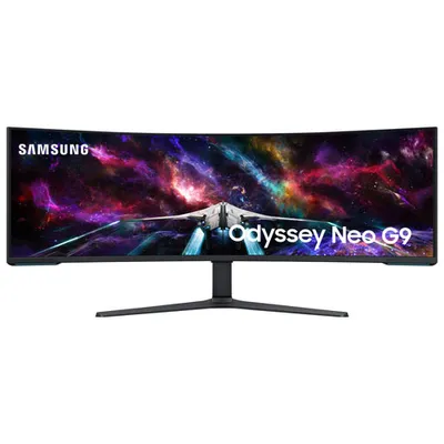 Samsung 57" 8K Ultra HD 240Hz 1ms GTG Curved VA LED FreeSync Gaming Monitor (LS57CG952NNXZA) - Black/White