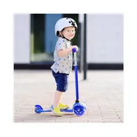 Rugged Racers Mini 3-Wheeled Foldable Kick Scooter - Blue