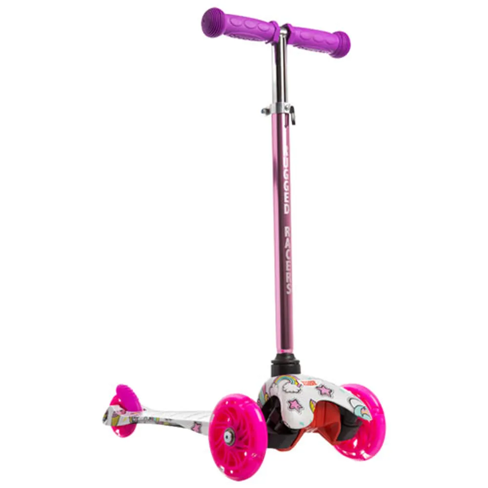 Rugged Racers Mini 3-Wheeled Foldable Kick Scooter - Unicorn Design