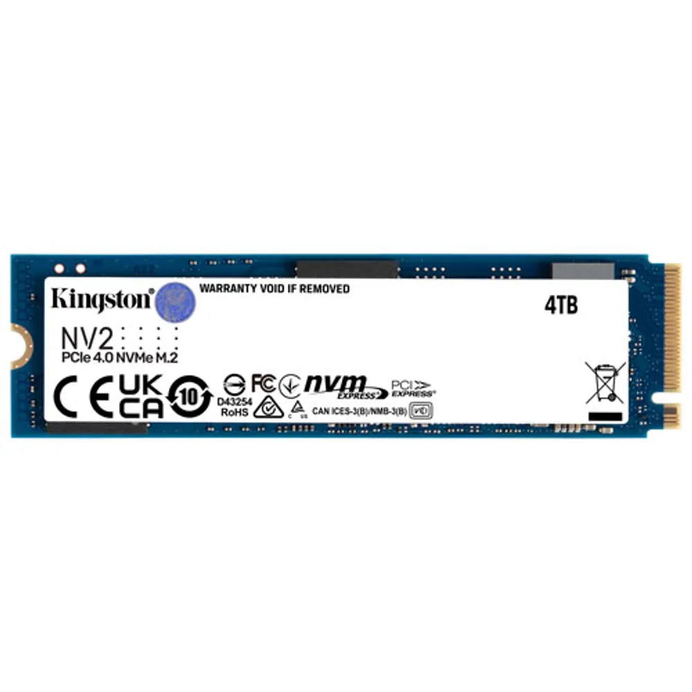 Kingston NV2 4TB PCIe 4.0 NVMe Internal Solid State Drive (SNV2S/4000G)