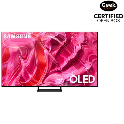 Boîte ouverte - Téléviseur intelligent Tizen HDR QLED UHD 4K de 77 po de Samsung (QN77S90CAFXZC) - 2023 - Noir titan
