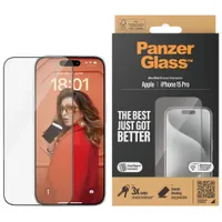 PanzerGlass Ultra Wide Glass Screen Protector for iPhone 15 Pro