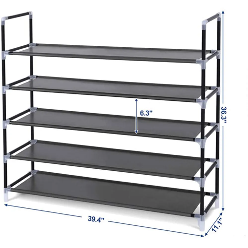 Boutique Home 5-Shelf Shoe Rack Bench