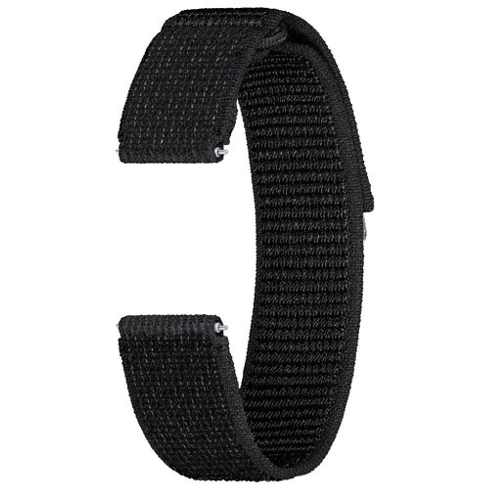 Bracelet en tissu Feather pour Galaxy Watch de Samsung - Moyen/Grand - Noir