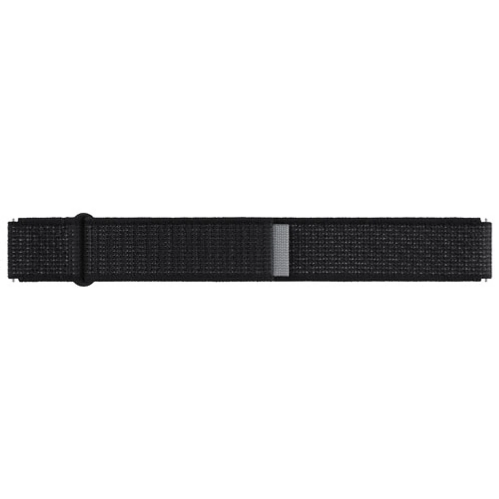 Bracelet en tissu Feather pour Galaxy Watch de Samsung - Moyen/Grand - Noir