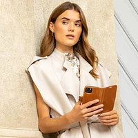 Dbramante1928 Lynge 2-in-1 Wallet Case for iPhone 15 - Tan