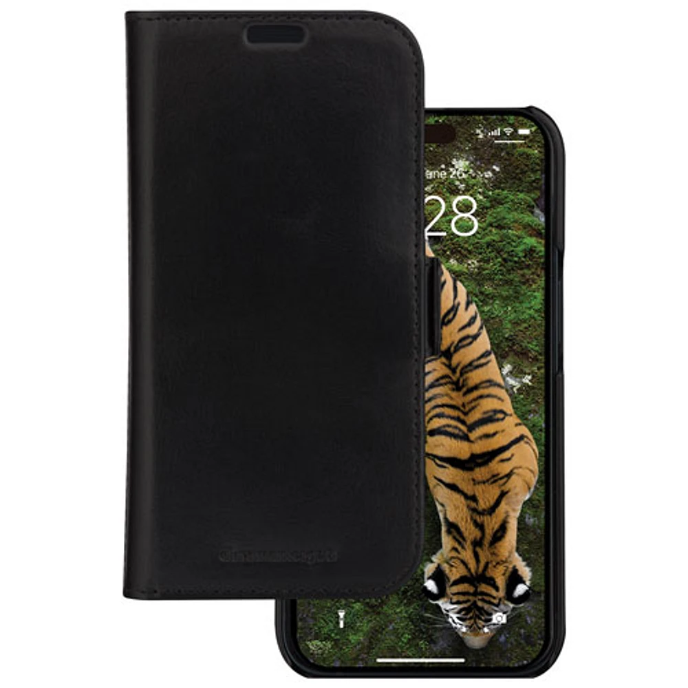 Dbramante1928 Lynge 2-in-1 Wallet Case for iPhone 15 Pro Max - Black