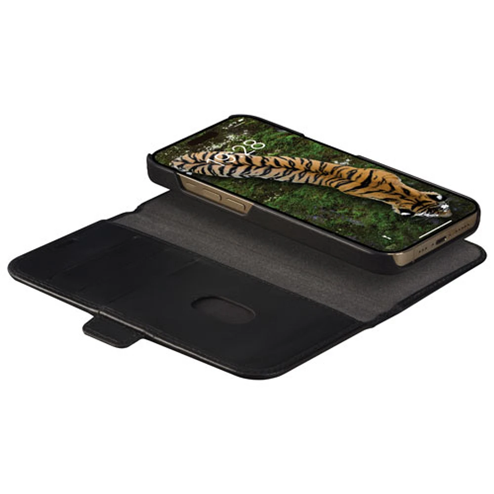 Dbramante1928 Lynge 2-in-1 Wallet Case for iPhone 15 Pro Max - Black