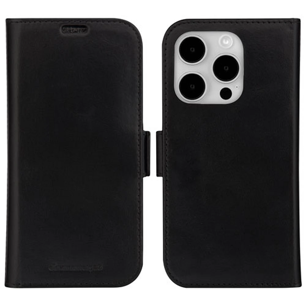 Dbramante1928 Lynge 2-in-1 Wallet Case for iPhone 15 Pro Max - Black