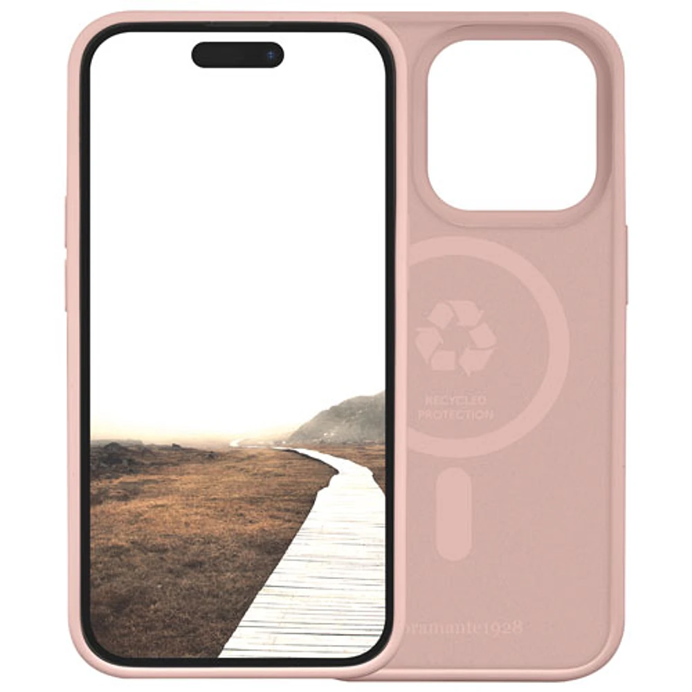 Dbramante1928 Monaco Fitted Hard Shell Case with MagSafe for iPhone 15 Pro - Pink Sand