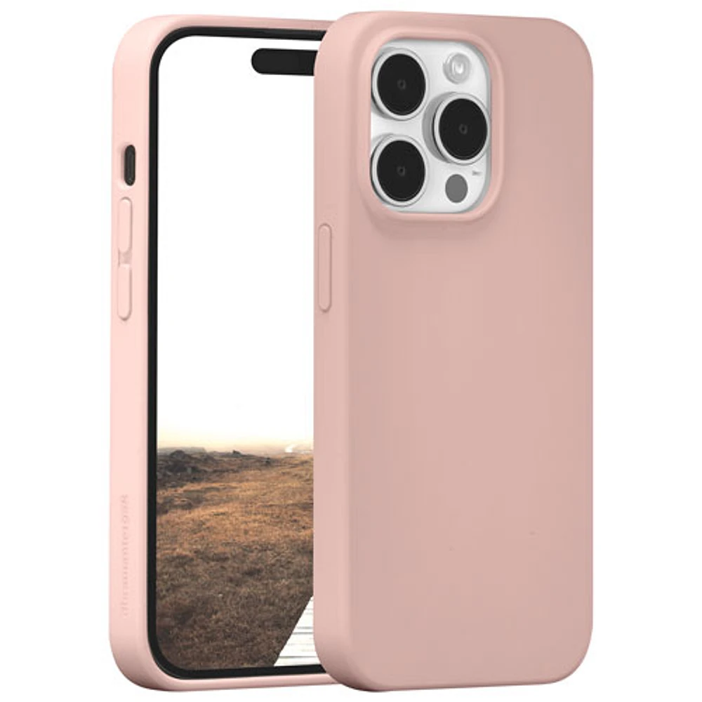 Dbramante1928 Monaco Fitted Hard Shell Case with MagSafe for iPhone 15 Pro - Pink Sand