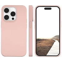 Dbramante1928 Monaco Fitted Hard Shell Case with MagSafe for iPhone 15 Pro - Pink Sand