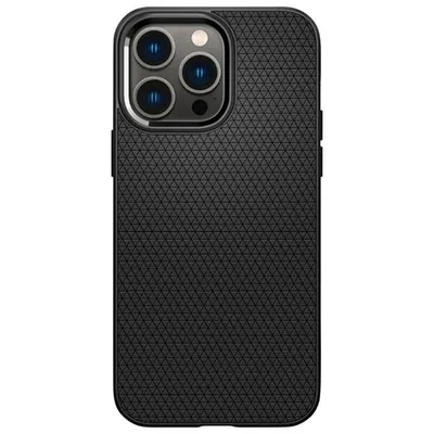 Étui souple ajusté AirGrip de Spigen pour iPhone 15 Pro Max - Noir mat