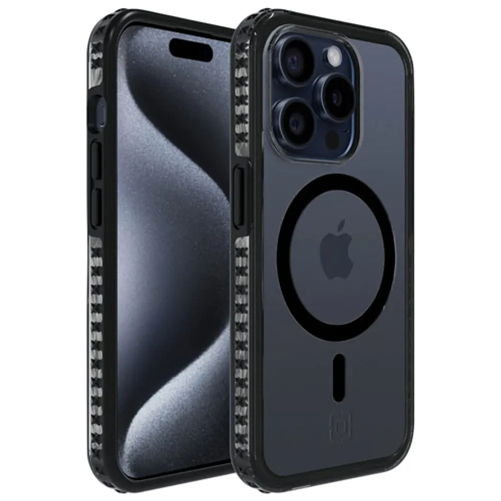 Incipio Grip Fitted Hard Shell Case with MagSafe for iPhone 15 Pro - Black/Clear