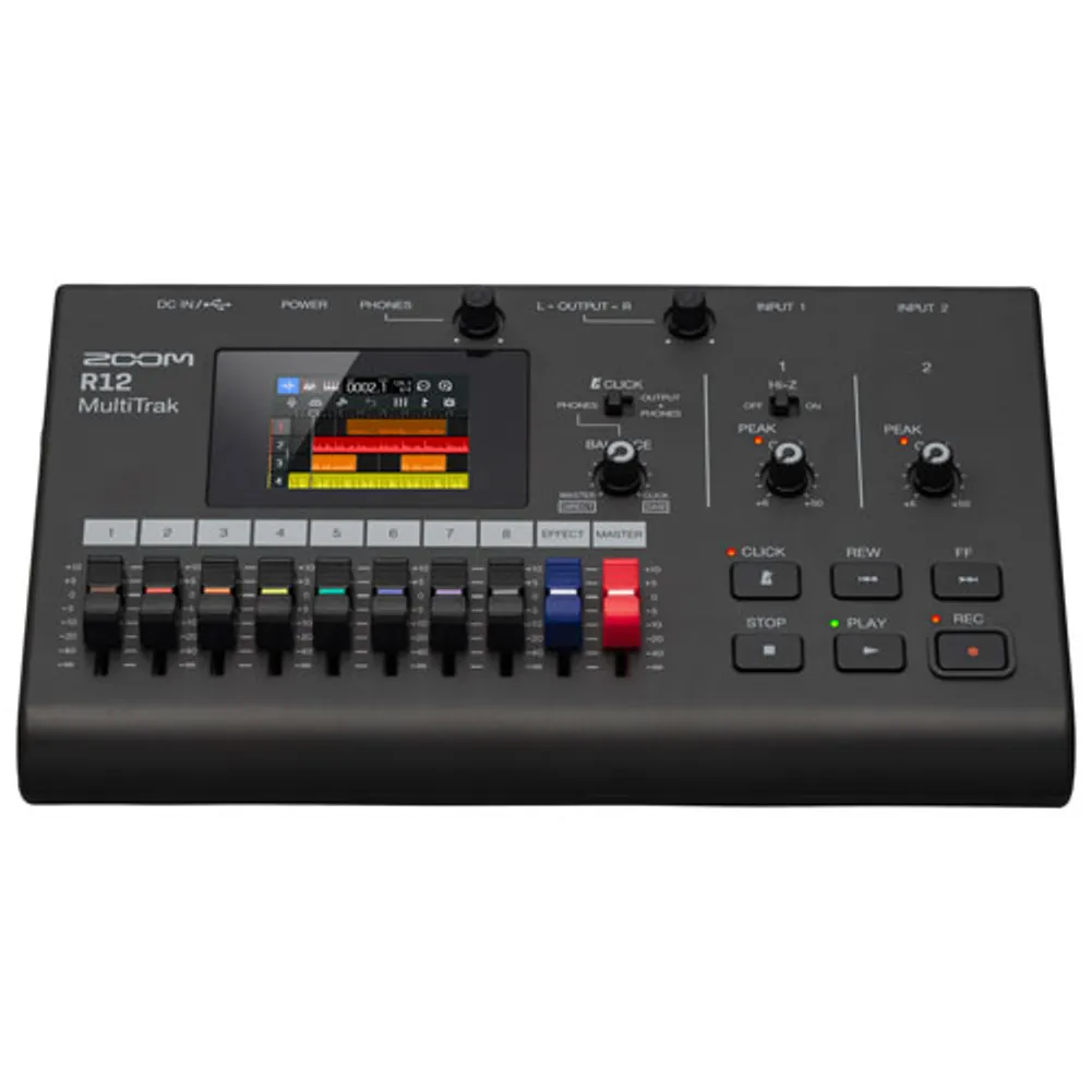 Zoom ZR12 Portable Tabletop Multitrack Recorder - Black